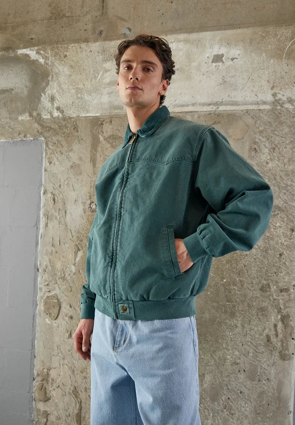 GOHJUTTA CLOTHING ARTICLE#9209 Carhartt WIP SANTA FE JACKET Bomber Jacket botanic faded/green